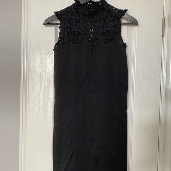 *NEW* Black Lace Mini Dress - Picture 2 of 5